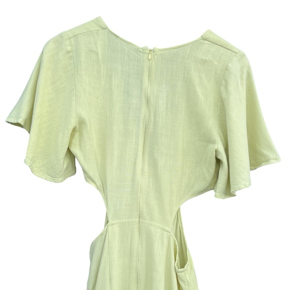 Lulus | Linen Cutout Dress | Size M - Picture 9 of 13